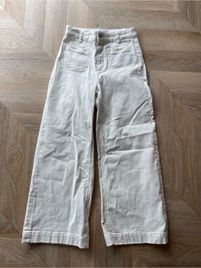 PAIGE off white High-Rise Jeans